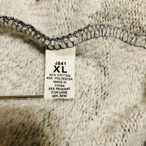 Reflex XL Gray Red Letterman Varsity "A" Coat Jacket Winter Cold Hood - Picture 4 of 7